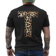 Cool LetterInitial Name Leopard Cheetah Print Men's T-shirt Back Print
