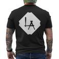 Cool Los Angeles Baseball La Sign Men's T-shirt Back Print