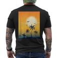 Cool Ocean Scene Beach Surf Men's T-shirt Back Print