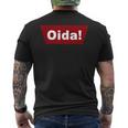 Cool Oida Austria Bavaria Text Logo T-Shirt mit Rückendruck