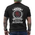 Cool Scorpio Dad Horoscope Sign Birthday Graphic Men's T-shirt Back Print