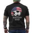 Cool Soccer Dad Jersey Parents Of American Soccer Players Mens Back Print T-shirt