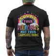 Count Your Rainbows Not Your Thunderstorms Positive Optimist Men's T-shirt Back Print
