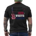 Courtesy Of The Red White And Blue Western Country Music Men's T-shirt Back Print