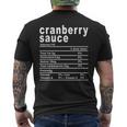 Cranberry Sauce Nutrition Facts Thanksgiving Men's T-shirt Back Print