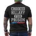 Crooked Hillary For Prison Vintage Style Men's T-shirt Back Print