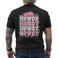 Cute Howdy Cow Print Western Country Cowgirl Texas Rodeo Men's T-shirt Back Print