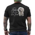 Cute Maltese Dog Graphic T-Shirt mit Rückendruck