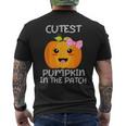 Cutest Pumpkin In The Patch Halloween Thanksgiving V5 Mens Back Print T-shirt