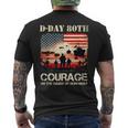 D-Day 80Th Anniversary Normandy Wwii Usa Veteran Tribute Men's T-shirt Back Print
