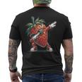 Dab Strawberry Dancing Dabbing Strawberry Fruit Men's T-shirt Back Print