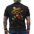 Dabbing Mexican Poncho Cinco De Mayo Cinco De Mayo Men's T-shirt Back Print Dabbing Mexican Poncho Cinco De Mayo Cinco De Mayo Men's T-shirt Back Print
