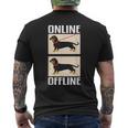 Dachshund Online Dog Owners S T-Shirt mit Rückendruck
