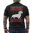 Dackel Hund Papa Dackel Hund Besitzer Dackel T-Shirt mit Rückendruck