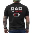 Dad Of 2 Boys Father's Day Mens Back Print T-shirt