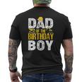 Dad Of The Bday Boy Construction Bday Party Hat Men Mens Back Print T-shirt