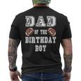 Dad Of The Birthday Boy Football Lover Family Birthday Men's T-shirt Back Print