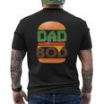 Dad Bod Cheeseburger Dad Body Hunk Father's Day Mens Back Print T-shirt