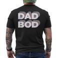 Dad Bod Retro For Dads Who Are Cheesy Embarrassing Men's T-shirt Back Print