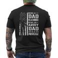 Being A Dad Is A Choice Being An Army Dad Is A Privilege Mens Back Print T-shirt