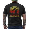 Dad And Daughter Camping Buddies For Life Mens Back Print T-shirt
