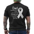 For My Dad In Heaven I Love You Misses You Memorial Day Men's T-shirt Back Print