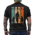 Dad Hoch 2 Zwei Papa Son Tocher T-Shirt mit Rückendruck