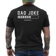 Dad Joke Loading Vintage Father Humor Daddy Father's Day Men's T-shirt Back Print