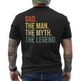 Dad The Man The Myth The Legend Best Fathers Day Men's T-shirt Back Print