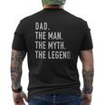Dad The Man Myth Legend Mens Back Print T-shirt