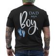 Dad Says Boy Baby Shower Gender Reveal Guess Men's T-shirt Back Print