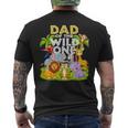 Dad Of The Wild One 1St Birthday Zoo Animal Safari Jungle Men's T-shirt Back Print
