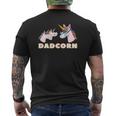 Dadcorn Dad 2 Kids Father Unicorn Father's Day Mens Back Print T-shirt