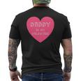 Daddy Is My Valentine Valentine's Day For Kids Mens Back Print T-shirt