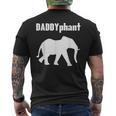 Daddyphantater Elefant Papaatertag Lustig Papa Wortspiel T-Shirt mit Rückendruck