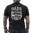 Dads With Beards Are Better Distressed Mens Back Print T-shirt