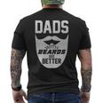 Dads With Beards Are Better Father Day Vintage Men's T-shirt Back Print