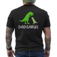 Dadsaurus Dinosaur Father's Day For Daddy Mens Back Print T-shirt