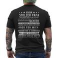 Damen Ich Bin Stolzer Papaater Tochter Eltern Geschenk Spruch Mit-Ausschnitt T-Shirt mit Rückendruck