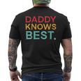 Damen Papa Weiß Es Am Besten Papa Papa Poppaater Stiefvater Ehemann Mit-Ausschnitt T-Shirt mit Rückendruck