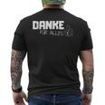 Danke Dankeschöndanke Für Alles Danklich German Language T-Shirt mit Rückendruck