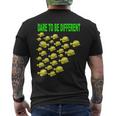 Dare To Be Different & Swim Your Own Pathway Men's T-shirt Back Print