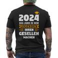 Das Jahr In Dem Leggenden Gesellen Gesellenprüfung T-Shirt mit Rückendruck