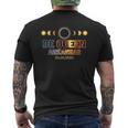 De Queen Arkansas Total Solar Eclipse April 8 2024 Men's T-shirt Back Print