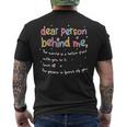 Dear Person Behind Me The World Is Better With You Love Men's T-shirt Back Print