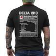 Delta-1913 Ingredients Elephant Sigma-Theta Nutrition Facts Mens Back Print T-shirt
