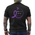 Dementia Dad Purple Father In Law Alzheimer's Awareness Mens Back Print T-shirt