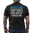 Dentist's Dad Father Dental School Graduation Men's T-shirt Back Print