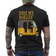 Desi Me Rollin Bollywood Meme Autorickshaw India Men's T-shirt Back Print