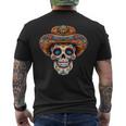 Dia De Los Muertos Carnival Mexican Head Sugar Skull T-Shirt mit Rückendruck